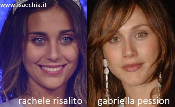 Somiglianza tra Rachele Risaliti e Gabriella Pession