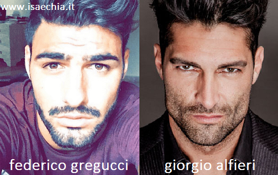 Somiglianza tra Federico Gregucci e Giorgio Alfieri