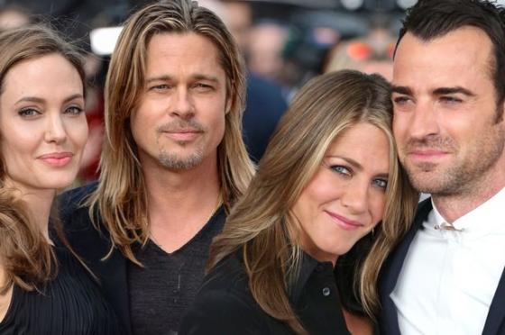 Jennifer Aniston e Justin Theroux, Brad Pitt e Angelina Jolie