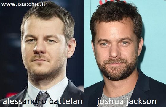 Somiglianza tra Alessandro Cattelan e Joshua Jackson