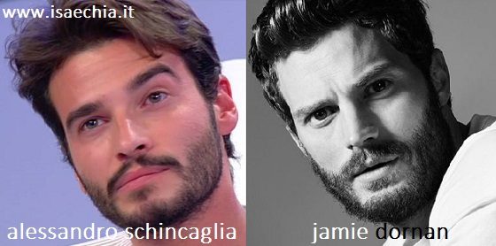 Somiglianza tra Alessandro Schincaglia e Jamie Dornan