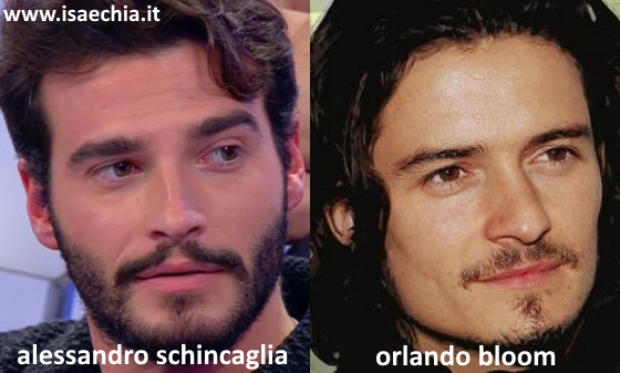 Somiglianza tra Alessandro Schincaglia e Orlando Bloom