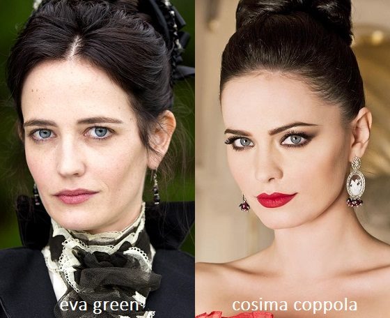 Somiglianza tra Eva Green e Cosima Coppola