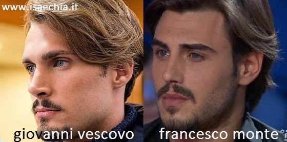 Somiglianza tra Giovanni Vescovo e Francesco Monte