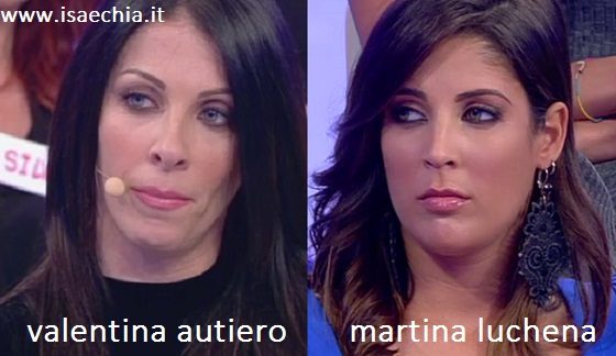 Somiglianza tra Valentina Autiero e Martina Luchena