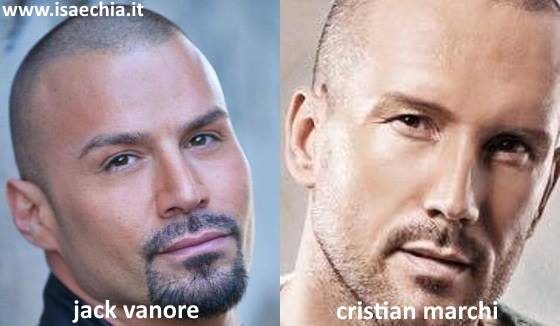 Somiglianza tra Jack Vanore e Cristian Marchi