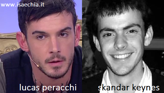 Somiglianza tra Lucas Peracchi e Skandar Keynes