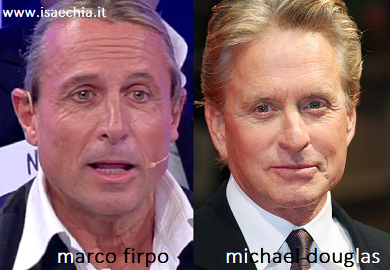 Somiglianza tra Marco Firpo e Michael Douglas