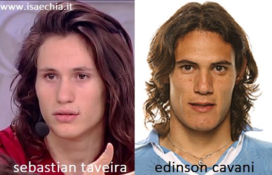 Somiglianza tra Sebastian Melo Taveira e Edinson Cavani