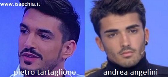 Somiglianza tra Pietro Tartaglione e Andrea Angelini