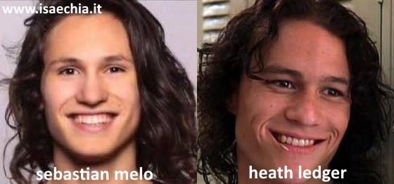 Somiglianza tra Sebastian Melo Taveira e Heath Ledger