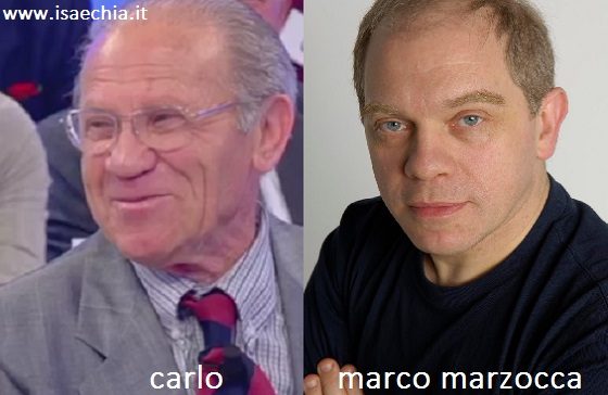 Somiglianza tra Carlo e Marco Marzocca