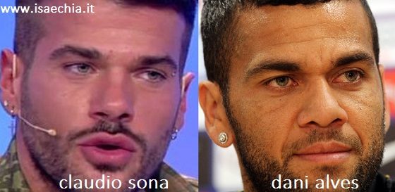 Somiglianza tra Claudio Sona e Dani Alves