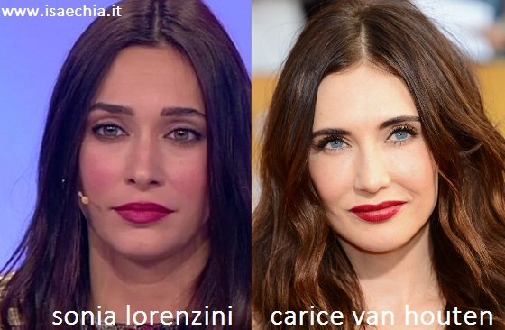 Somiglianza tra Sonia Lorenzini e Carice Van Houten