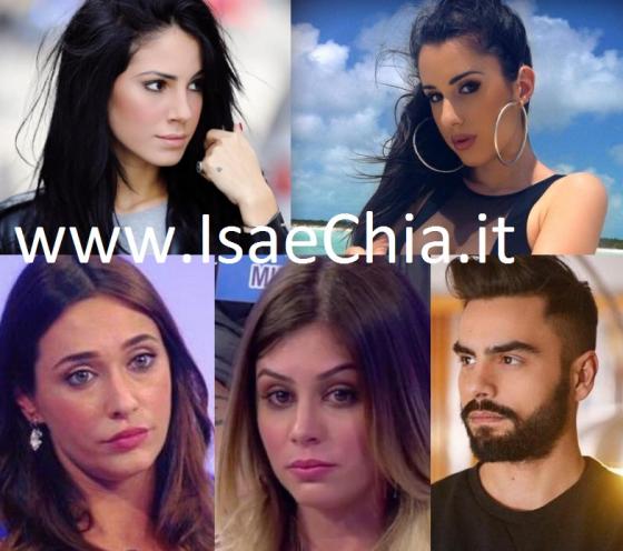 Giulia DE Lellis, Valentina Vignali, Sonia Lorenzini, Giulia Latini e Mario Serpa