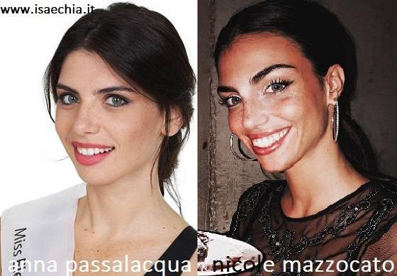 Somiglianza tra Anna Passalacqua e Nicole Mazzocato