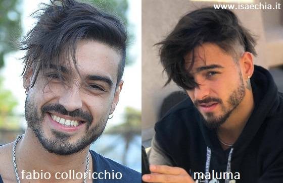 Somiglianza tra Fabio Colloricchio e Maluma