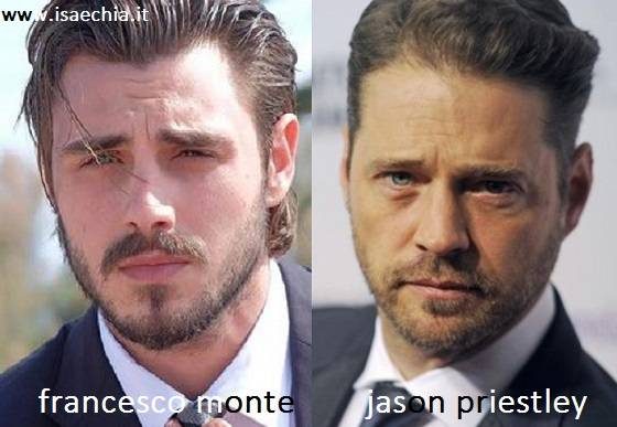 Somiglianza tra Francesco Monte e Jason Priestley