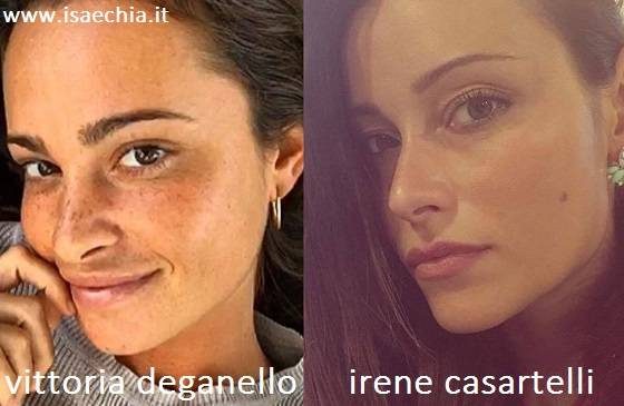 Somiglianza tra Vittoria Deganello e Irene Casartelli