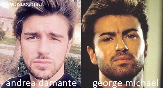 Somiglianza tra Andrea Damante e George Michael