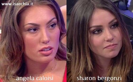 Somiglianza tra Angela Caloisi e Sharon Bergonzi