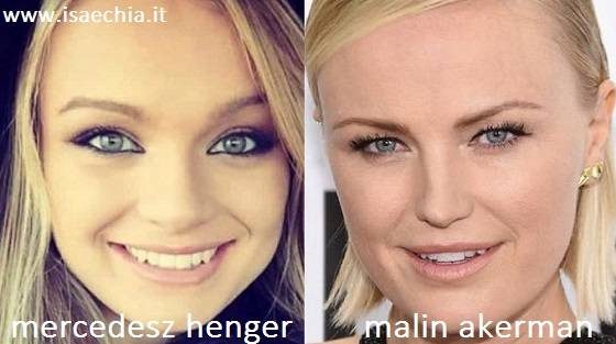 Somiglianza tra Mercedesz Henger e Malin Akerman