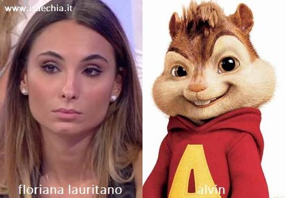 Somiglianza tra Floriana Lauritano e Alvin