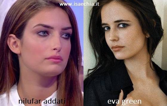 Somiglianza tra Nilufar Addati e Eva Green