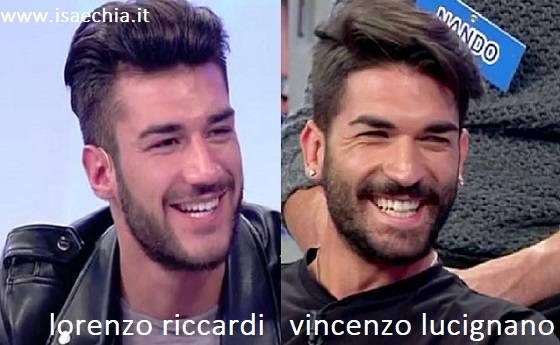 Somiglianza tra Lorenzo Riccardi e Vincenzo Lucignano