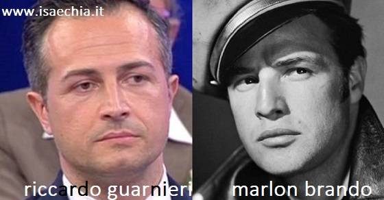 Somiglianza tra Riccardo Guarnieri e Marlon Brando