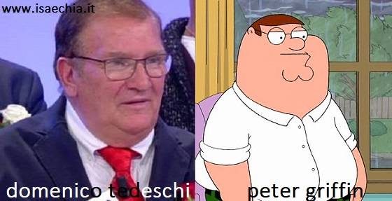 Somiglianza tra Domenico Tedeschi e Peter Griffin