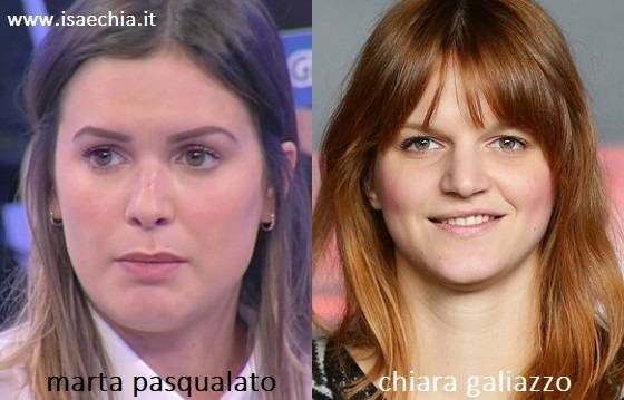 Somiglianza tra Marta Pasqualato e Chiara Galiazzo