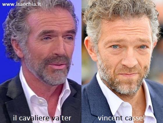 Somiglianza tra Valter, cavaliere del Trono over di 'Uomini e Donne', e Vincent Cassel