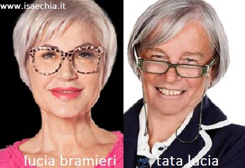 Somiglianza tra Lucia Bramieri e Tata Lucia