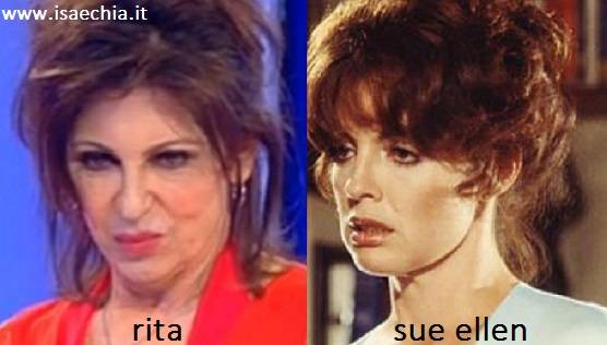 Somiglianza tra Rita e Sue Ellen