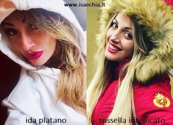 Somiglianza tra Ida Platano e Rossella Intellicato