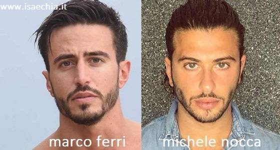 Somiglianza tra Marco Ferri e Michele Nocca