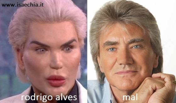 Somiglianza tra Rodrigo Alves e Mal