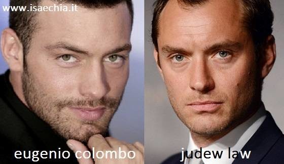 Somiglianza tra Eugenio Colombo e Jude Law