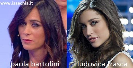 Somiglianza tra Paola Bertolini e Ludovica Frasca