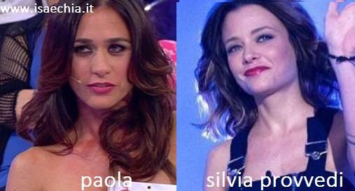 Somiglianza tra Paola e Silvia Provvedi