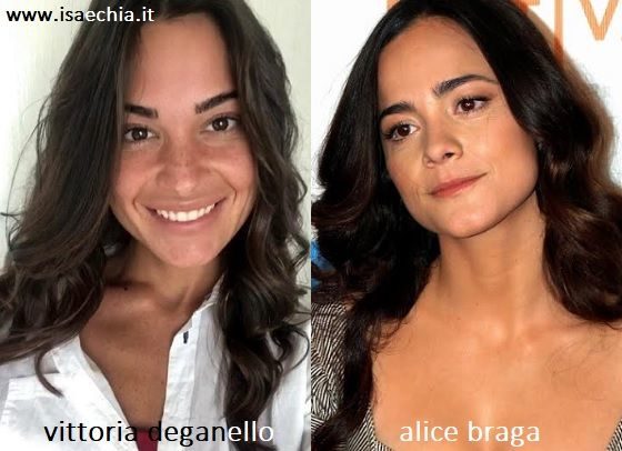 Somiglianza tra Vittoria Deganello e Alice Braga