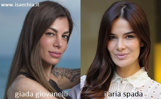 Somiglianza tra Giada Giovannelli e Ilaria Spada