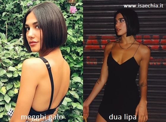 Somiglianza tra Megghi Galo e Dua Lipa