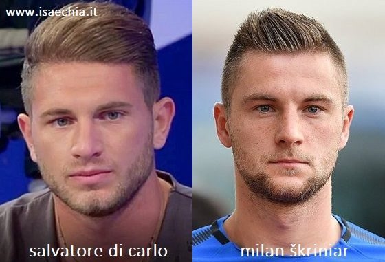 Somiglianza tra Salvatore Di Carlo e Milan Škriniar