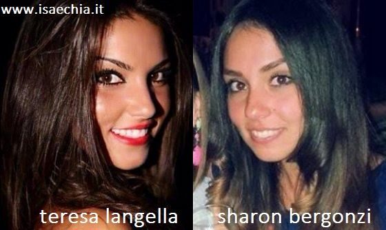 Somiglianza tra Teresa Langella e Sharon Bergonzi