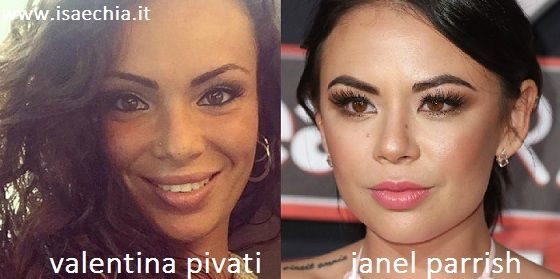 Somiglianza tra Valentina Pivati e Janel Parrish