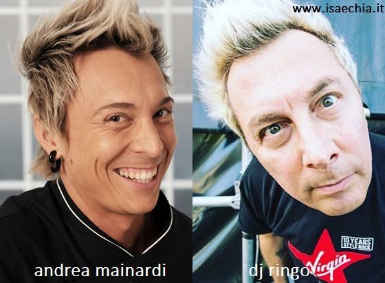 Somiglianza tra Andrea Mainardi e Dj Ringo