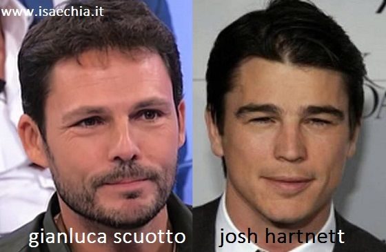 Somiglianza tra Gianluca Scuotto e Josh Hartnett