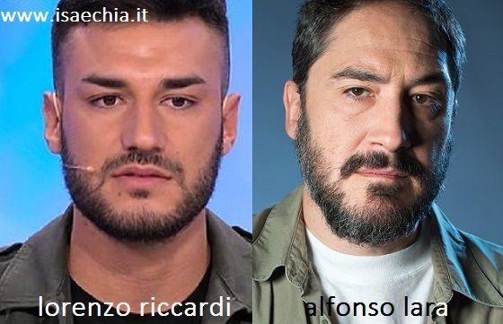 Somiglianza tra Lorenzo Riccardi e Alfonso Lara